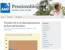 Tablet Screenshot of pensionsbloggen.se